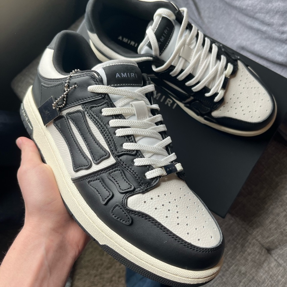 Amiri Skel Black White